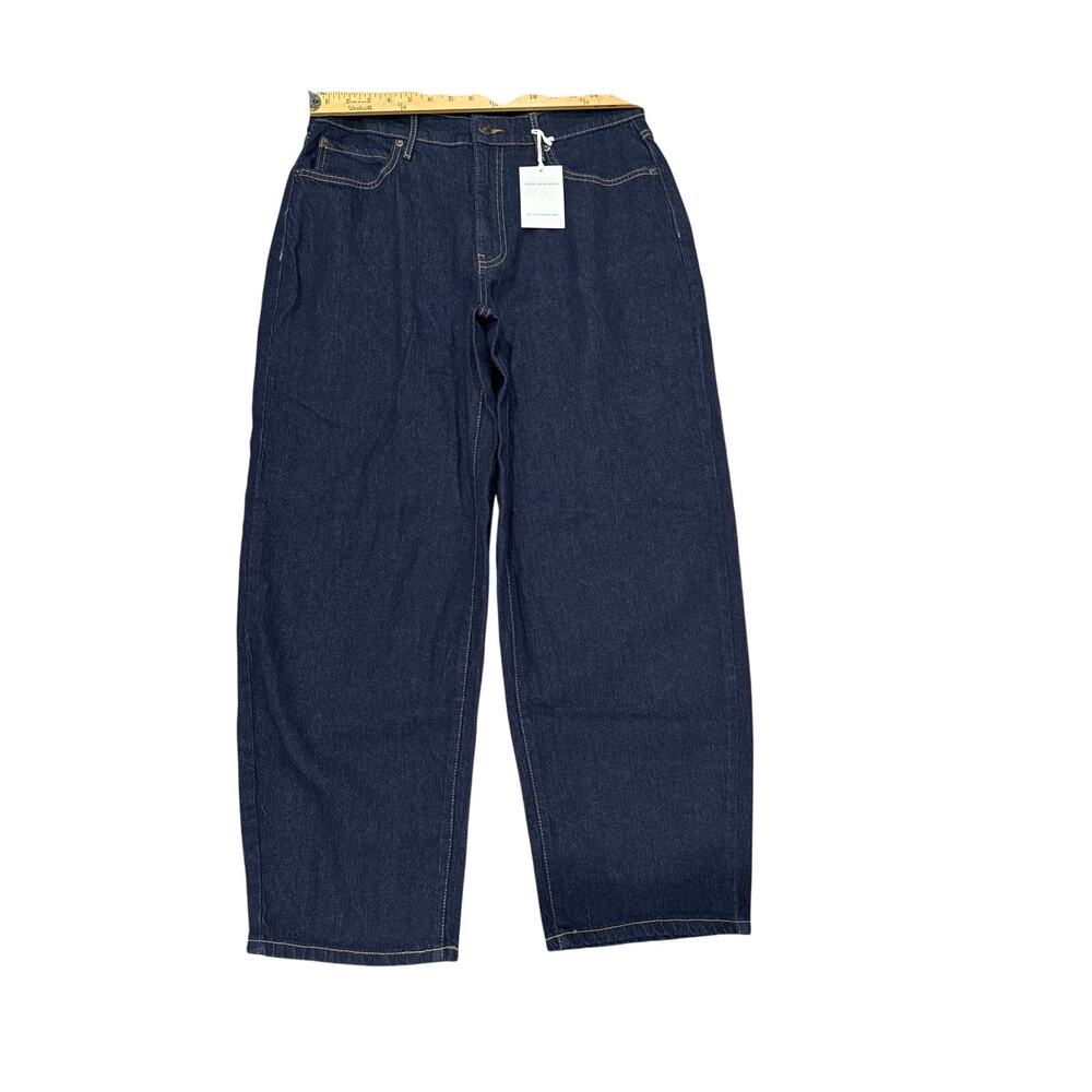 Free Assembly Women's Plus Wide Leg Jeans with‎ Pockets - Size: 0
